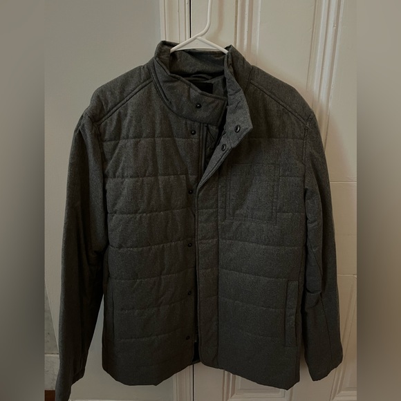 Banana Republic Grey Quilted Jacket, M - Picture 1 of 3